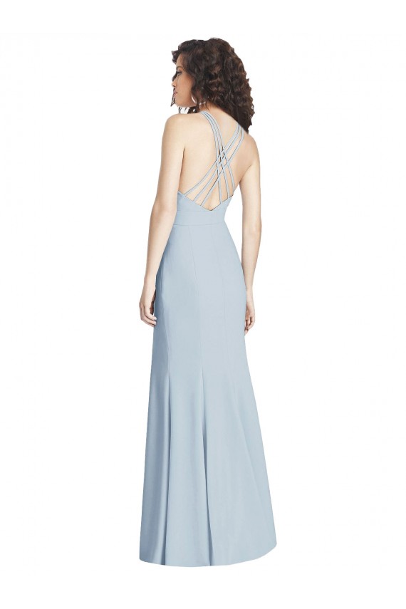 Best Criss Cross Open Back Trumpet Prom Dress