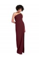 Best Sleek One Shoulder Long Crepe Prom Dress with Daring Slit