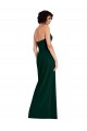 Best Scooped Strapless Neckline Crepe Prom Dress with Side Slit