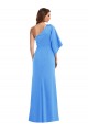 Best One Shoulder Bell Sleeves Trumpet Prom Dress