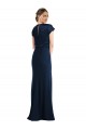 Best Soft Bow Blouson Bodice Trumpet Crepe Prom Dress