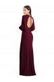 Best Puff Sleeves Long Maxi Briddesmaid Dress with Cutout Tie Back