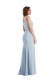 Best Bold One Shoulder Trumpet Maxi Crepe Prom Dress