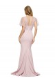 Best Crepe Long Sweetheart Neckline Prom Dress with Tulle Overlay Shoulders