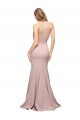 Best Long Sweetheart Crepe Prom Dress with High Neck Illusion Tulle Details