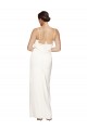Best High Neck Stretch Satin Prom Dress with Low Back and Side Slit
