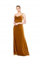 Best Long Velvet Cowl Neck Slip Prom Dress