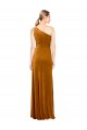 Best Sleek One Shoulder Long Velvet Prom Dress
