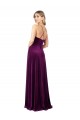 Best Draped Neckline Spaghetti Straps Velvet Prom Dress