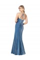 Best Vintage Velvet High Neck Prom Dress with Strappy Back
