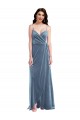 Best Velvet Wrap Maxi Prom Dress with Pockets