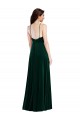 Best Velvet Halter Maxi Prom Dress with Front Slit & Pockets