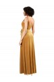 Best Romantic Velvet Floor Length Prom Dress with Wrap Detail