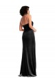 Best Empire Waist Stretch Velvet Prom Dress with Halter Strap