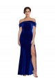 Best Full Length Long Velvet Prom Dress with Side Split