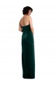 Best Scooped Strapless Long Velvet Prom Dress with Daring Side Slit